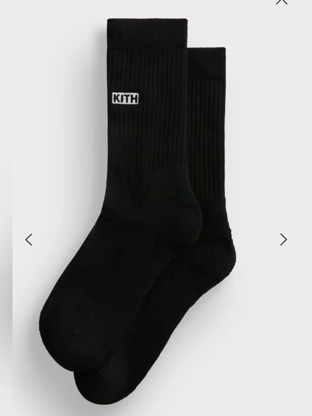 2 Pairs of Black & White Kith Classics for Stance 2.0 Classic Crew Socks Sz L